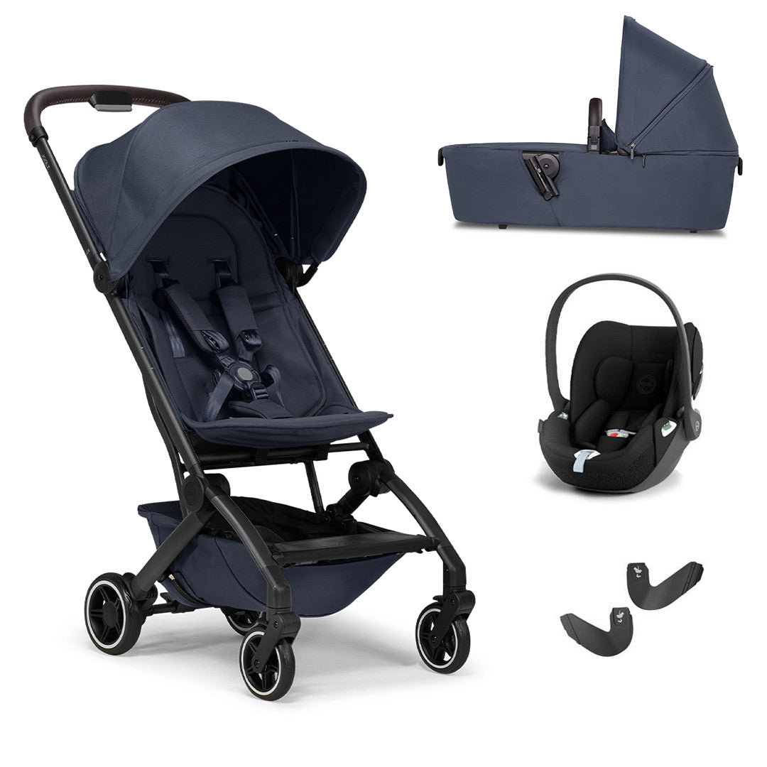 Joolz Aer+ Pushchair & Cloud T Travel System - Navy Blue-Travel Systems-No Base-With Carrycot | Natural Baby Shower