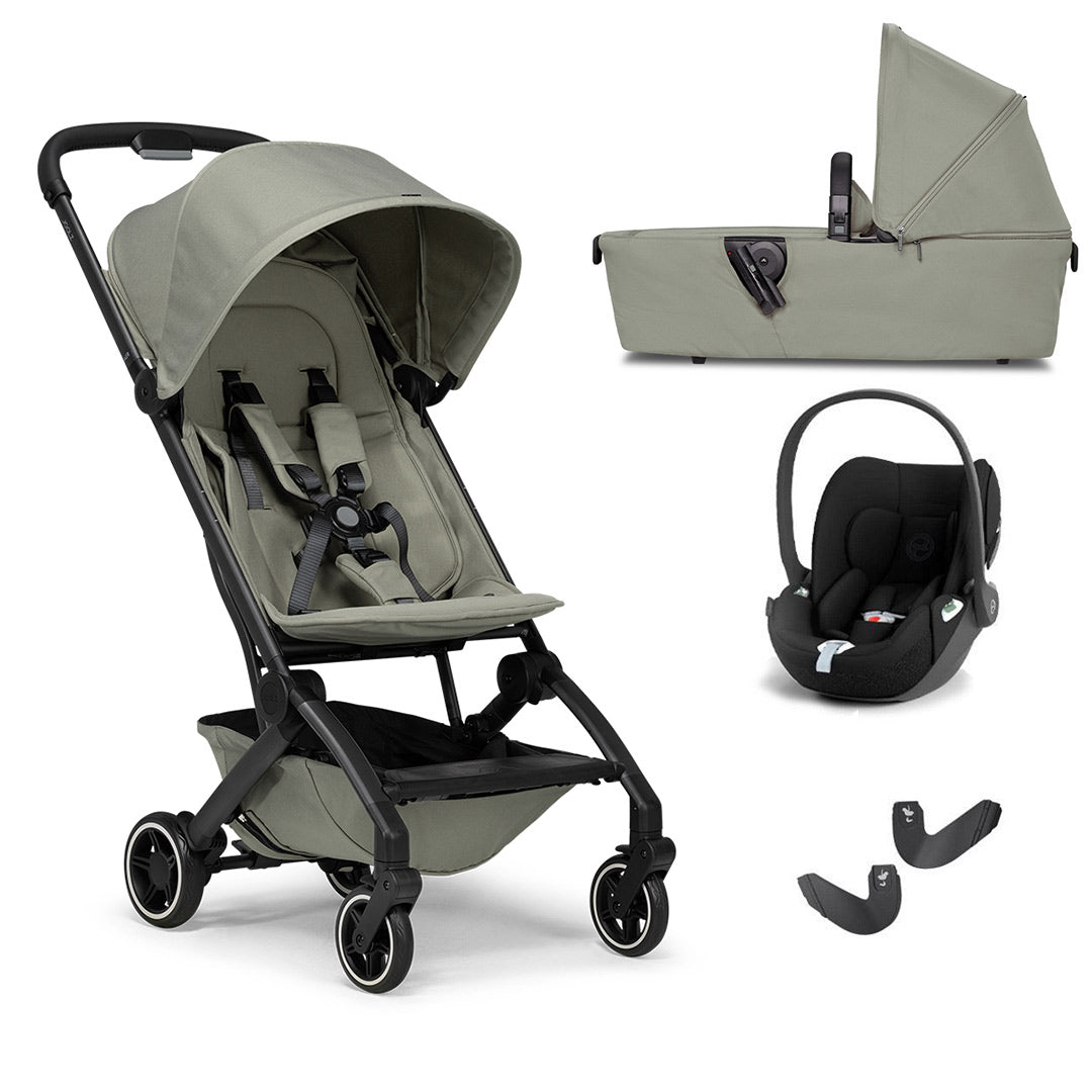Joolz Aer+ Pushchair & Cloud T Travel System - Sage Green-Travel Systems-No Base-With Carrycot | Natural Baby Shower