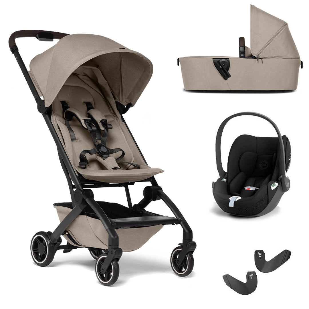 Joolz Aer+ Pushchair & Cloud T Travel System - Sandy Taupe-Travel Systems-No Base-With Carrycot | Natural Baby Shower