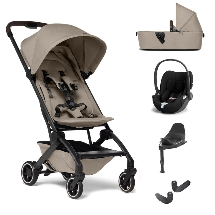 Joolz Aer+ Pushchair & Cloud T Travel System - Sandy Taupe-Travel Systems-Base T-With Carrycot | Natural Baby Shower