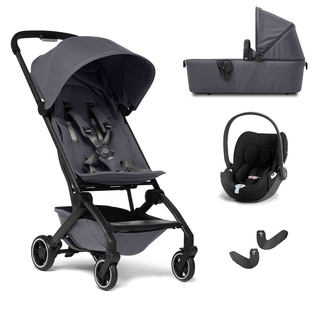 Joolz Aer+ Pushchair & Cloud T Travel System - Stone Grey-Travel Systems-No Base-With Carrycot | Natural Baby Shower