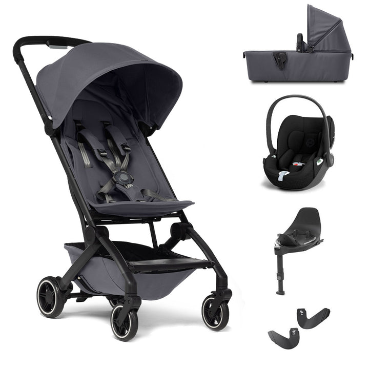 Joolz Aer+ Pushchair & Cloud T Travel System - Stone Grey-Travel Systems-Base T-With Carrycot | Natural Baby Shower