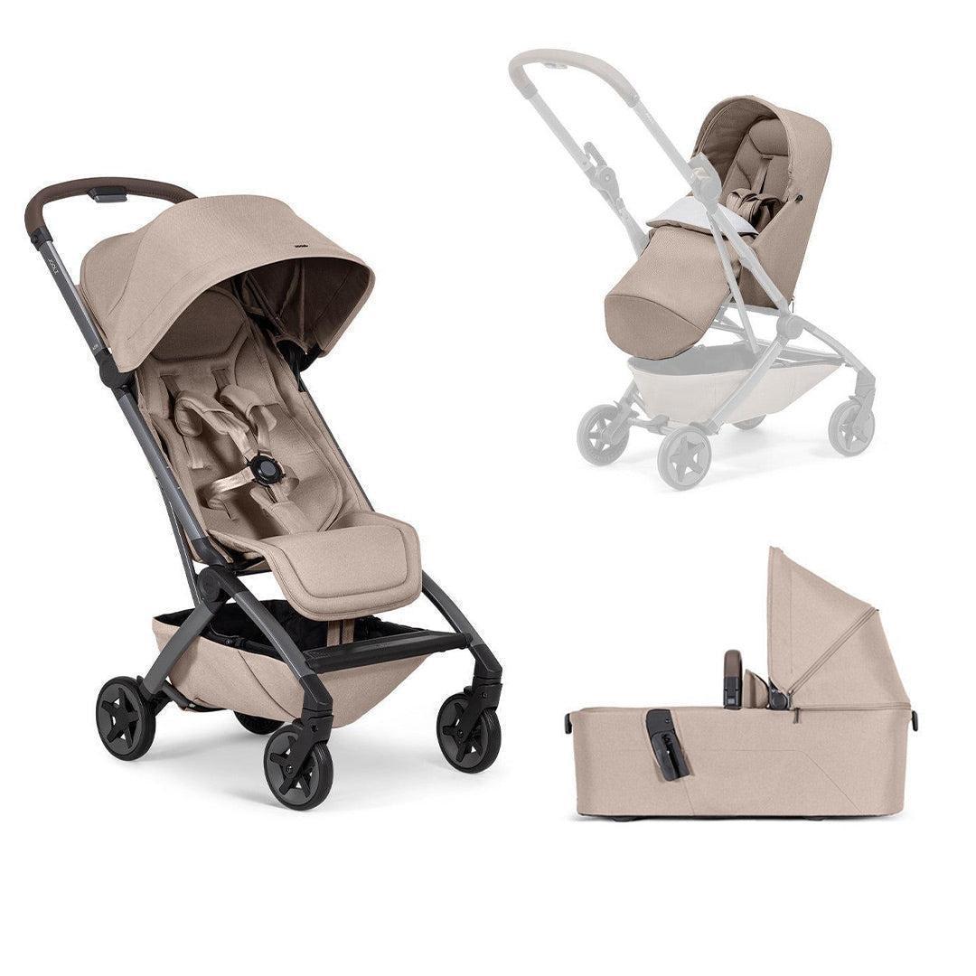 Joolz Aer2 Compact Stroller - Sandy Taupe-Strollers-Sandy Taupe-Without Bumper Bar | Natural Baby Shower