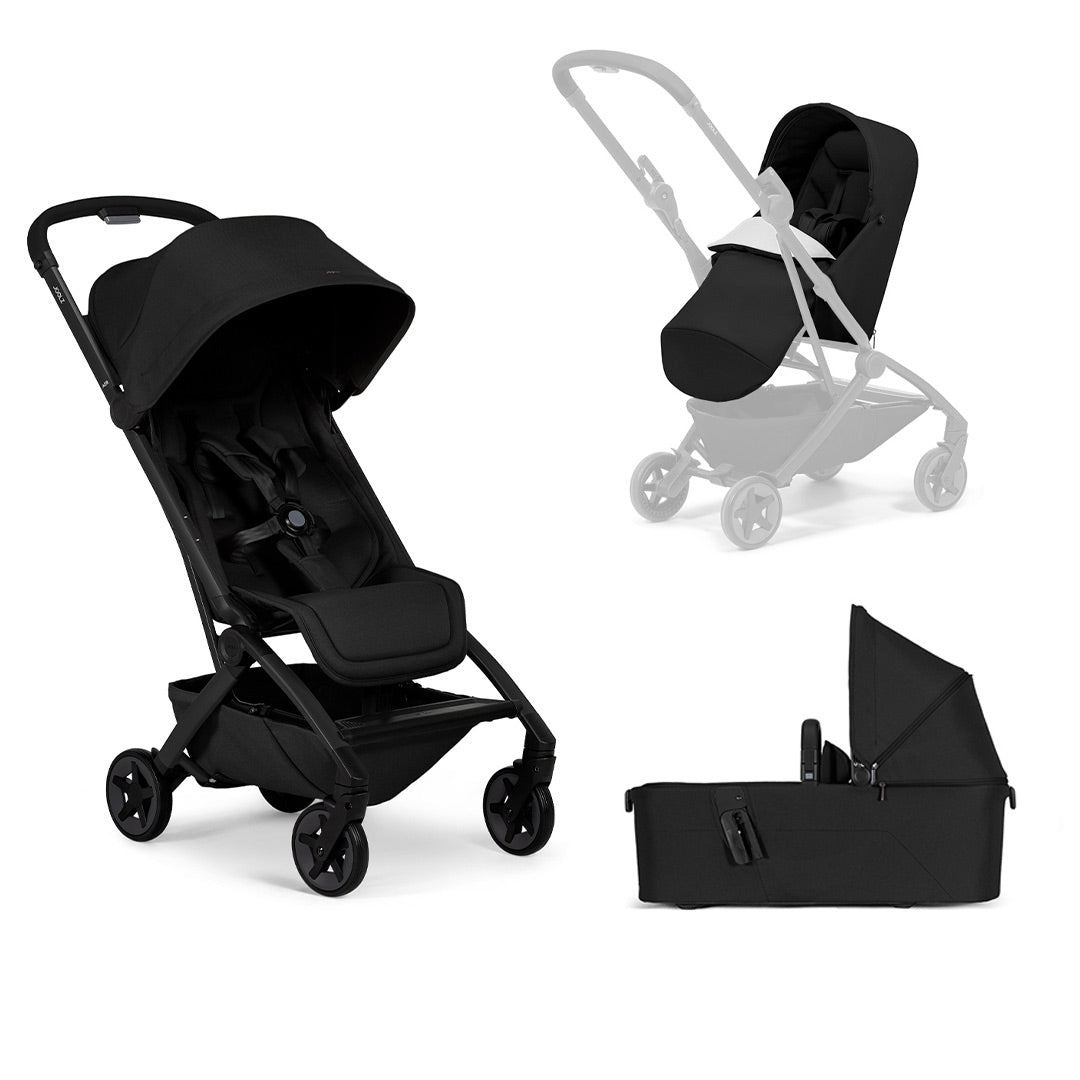 Joolz Aer2 Compact Stroller - Space Black-Strollers-Space Black-Without Bumper Bar | Natural Baby Shower