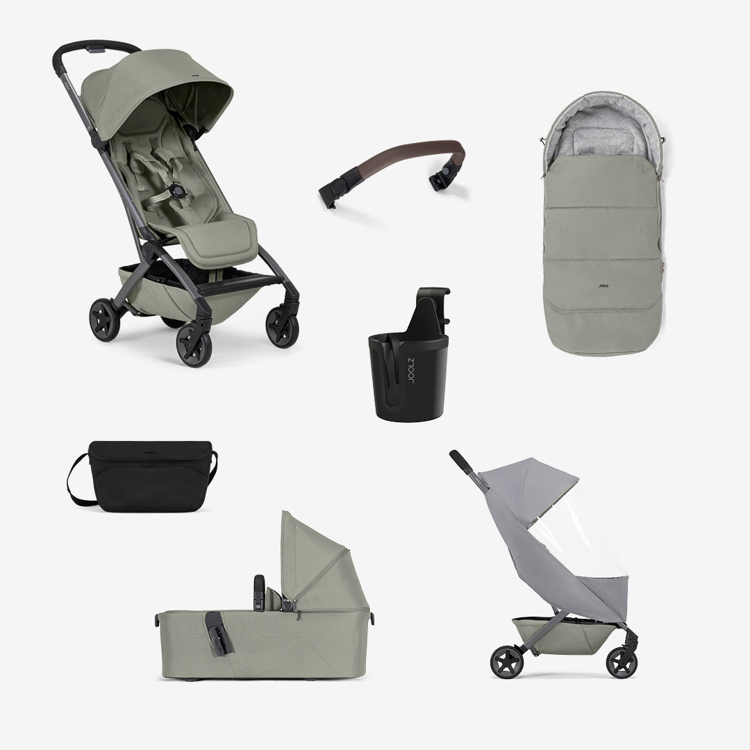 Joolz Aer2 Essential Bundle-Strollers-Sage Green- | Natural Baby Shower
