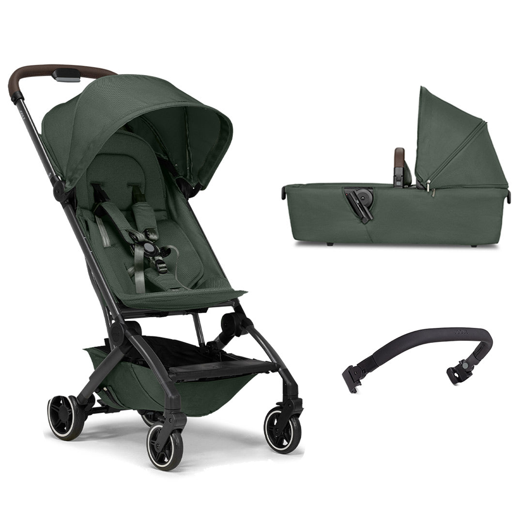 Joolz Aer+ Pushchair - Forest Green-Strollers-With Carrycot-Black Bumper Bar | Natural Baby Shower