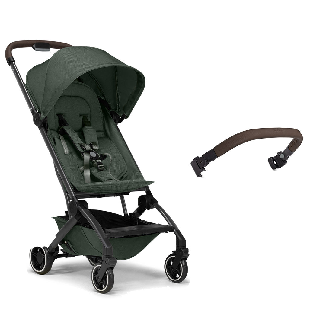 Joolz Aer+ Pushchair - Forest Green-Strollers-No Carrycot-Mid Brown Bumper Bar | Natural Baby Shower