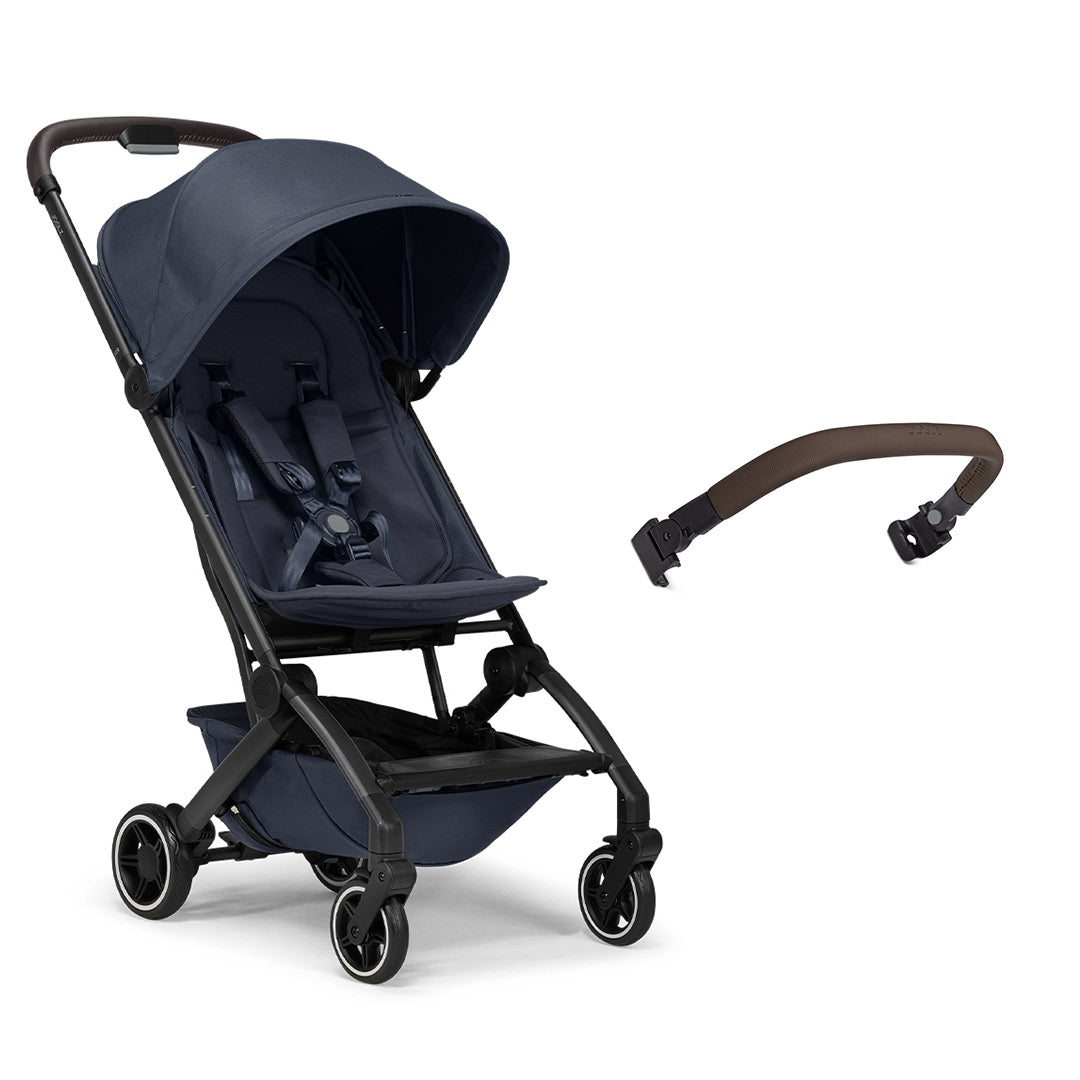 Joolz Aer+ Pushchair - Navy Blue-Strollers-No Carrycot-Mid Brown Bumper Bar | Natural Baby Shower