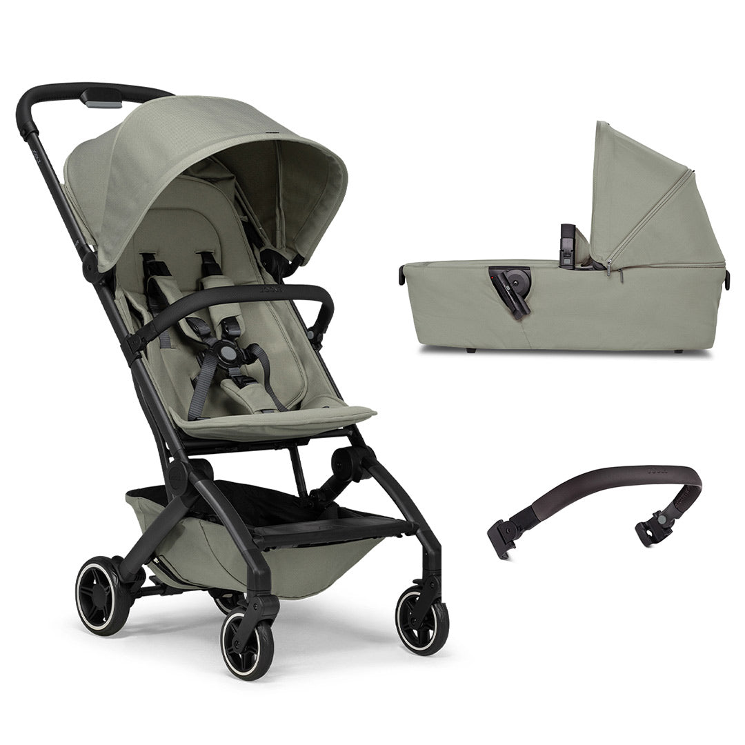Joolz Aer+ Pushchair - Sage Green-Strollers-With Carrycot-Dark Brown Bumper Bar | Natural Baby Shower