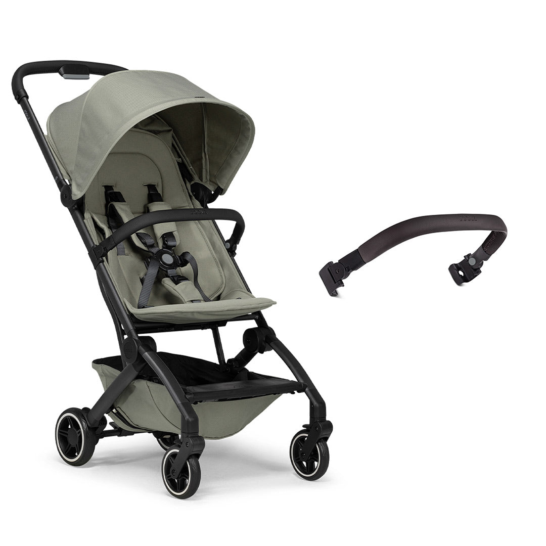 Joolz Aer+ Pushchair - Sage Green-Strollers-No Carrycot-Dark Brown Bumper Bar | Natural Baby Shower