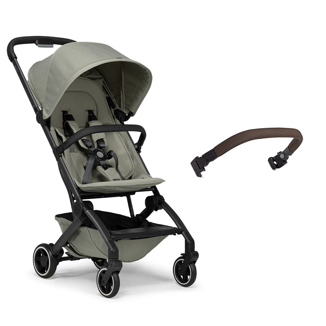 Joolz Aer+ Pushchair - Sage Green-Strollers-No Carrycot-Mid Brown Bumper Bar | Natural Baby Shower