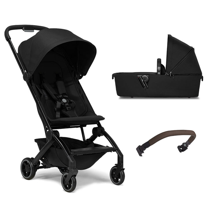 Joolz Aer+ Pushchair - Space Black-Strollers-With Carrycot-Mid Brown Bumper Bar | Natural Baby Shower