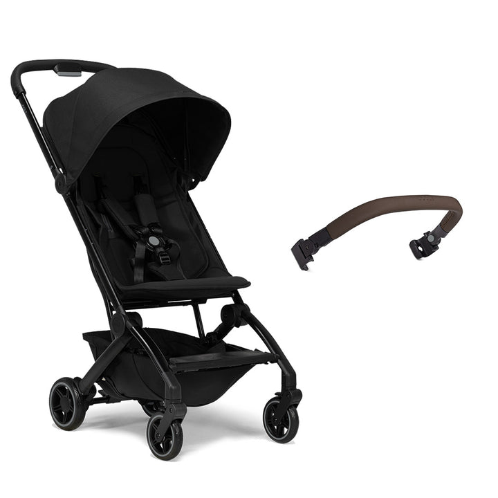 Joolz Aer+ Pushchair - Space Black-Strollers-No Carrycot-Mid Brown Bumper Bar | Natural Baby Shower