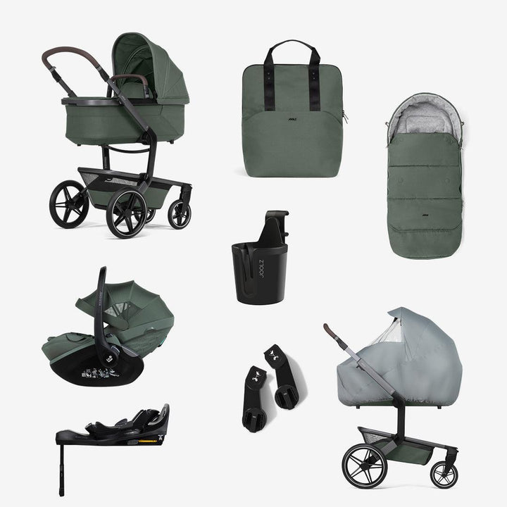 Joolz Day5 All-in-One Bundle-Strollers-Forest Green- | Natural Baby Shower