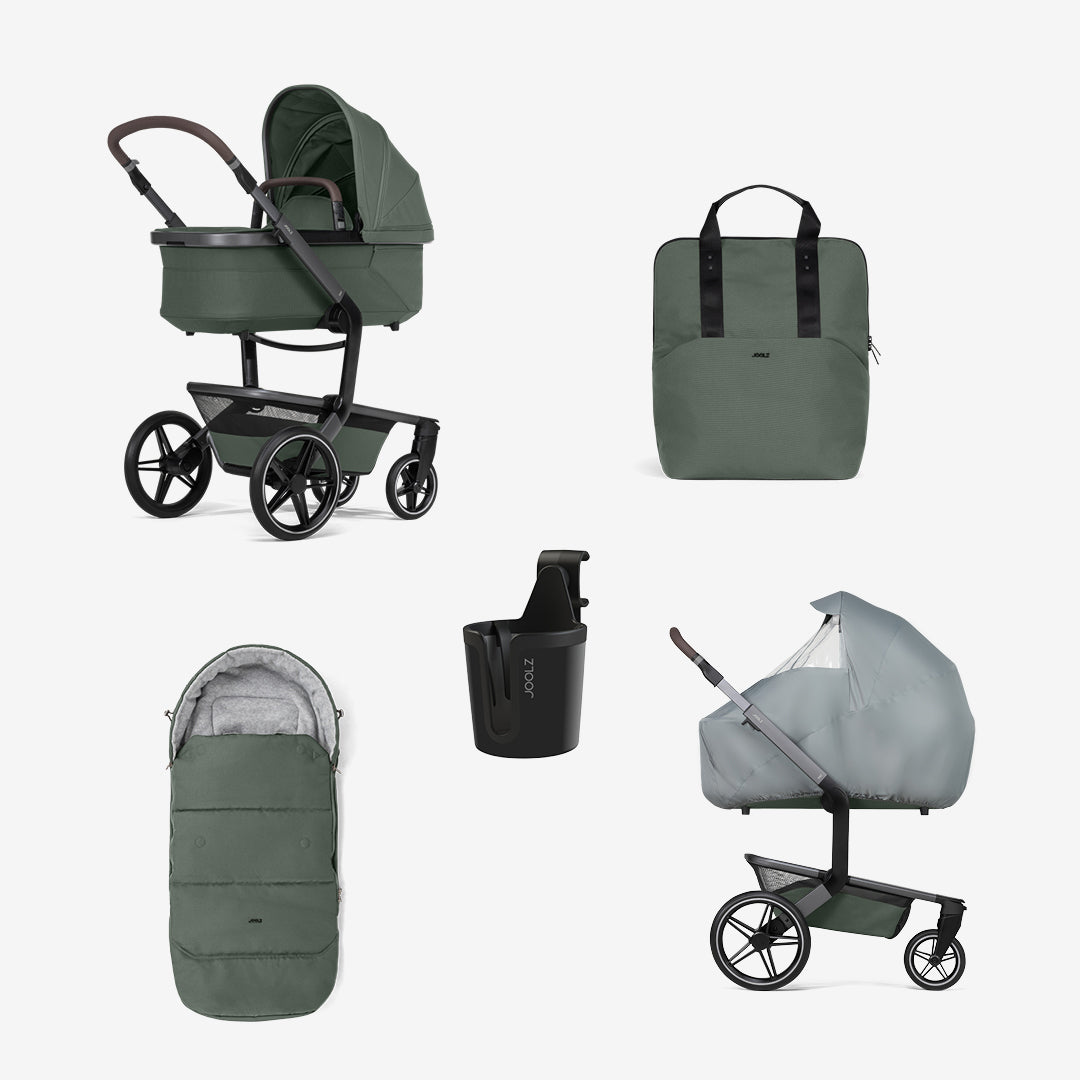 Joolz Day5 Essential Bundle-Strollers-Forest Green- | Natural Baby Shower