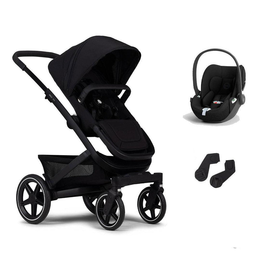 Joolz Geo3 Pushchair + Cloud T Mono Travel System - Brilliant Black-Travel Systems-Cloud T-No Base | Natural Baby Shower