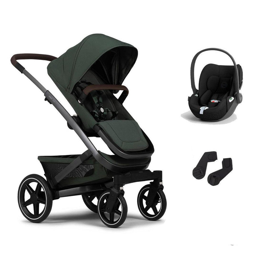 Joolz Geo3 Pushchair + Cloud T Mono Travel System - Urban Green-Travel Systems-Cloud T-No Base | Natural Baby Shower