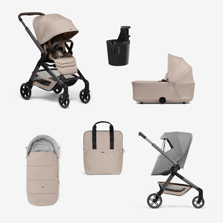 Joolz Hub2 Essential Newborn Bundle-Strollers-Sandy Taupe- | Natural Baby Shower