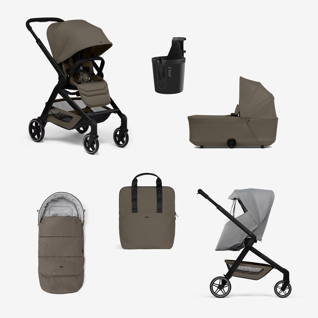 Joolz Hub2 Essential Newborn Bundle-Strollers-Hazel Brown- | Natural Baby Shower