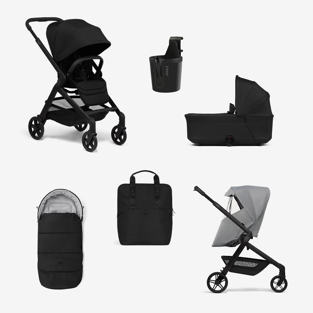Joolz Hub2 Essential Newborn Bundle-Strollers-Space Black- | Natural Baby Shower