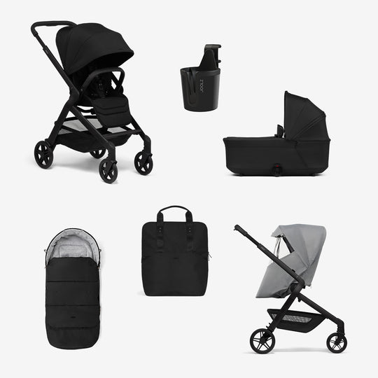 Joolz Hub2 Essential Newborn Bundle-Strollers-Space Black- | Natural Baby Shower