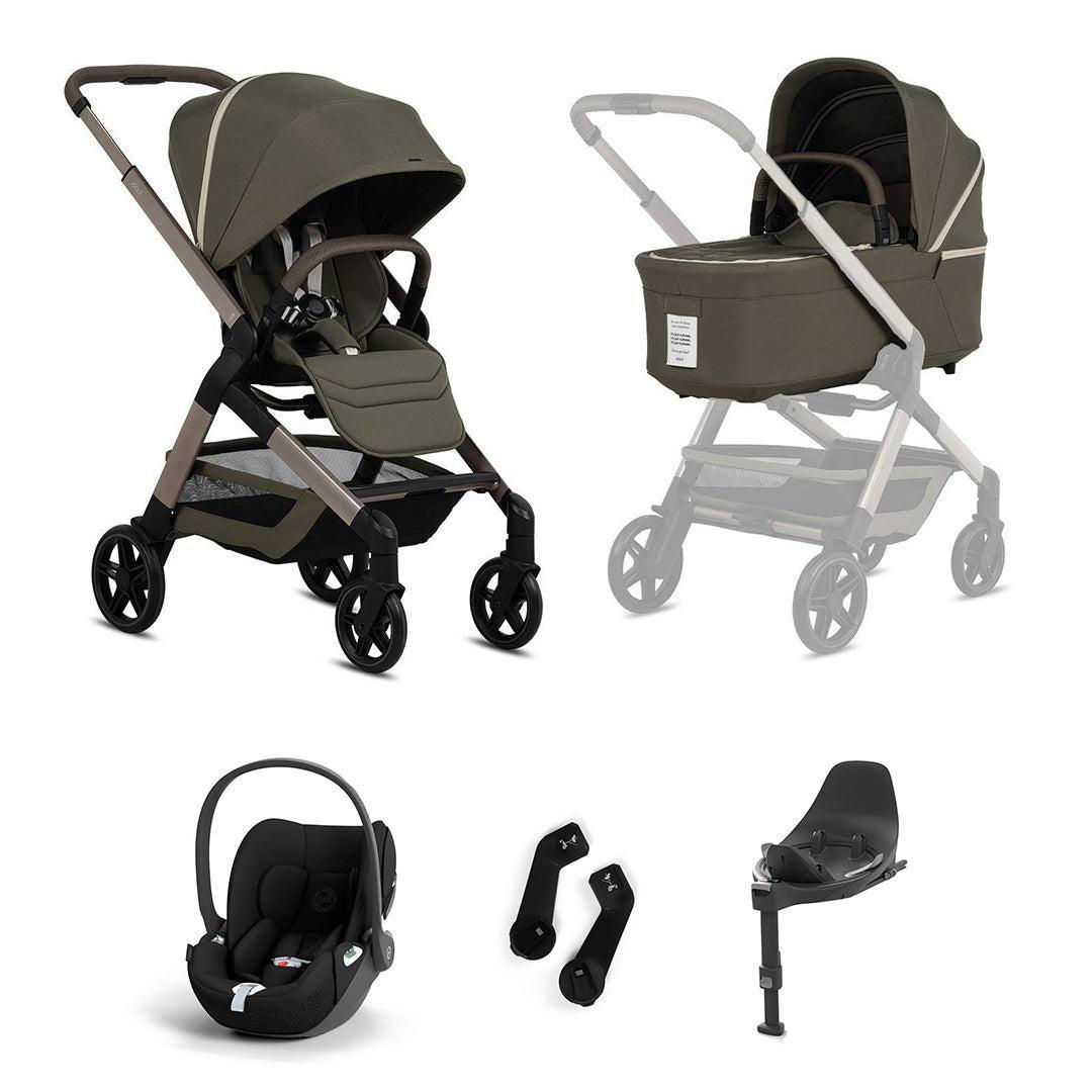 Joolz Hub2 Special Edition Cloud T Travel System-Strollers-Olive Green-With Base T | Natural Baby Shower