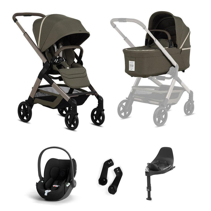 Joolz Hub2 Special Edition Cloud T Travel System-Strollers-Olive Green-With Base T | Natural Baby Shower