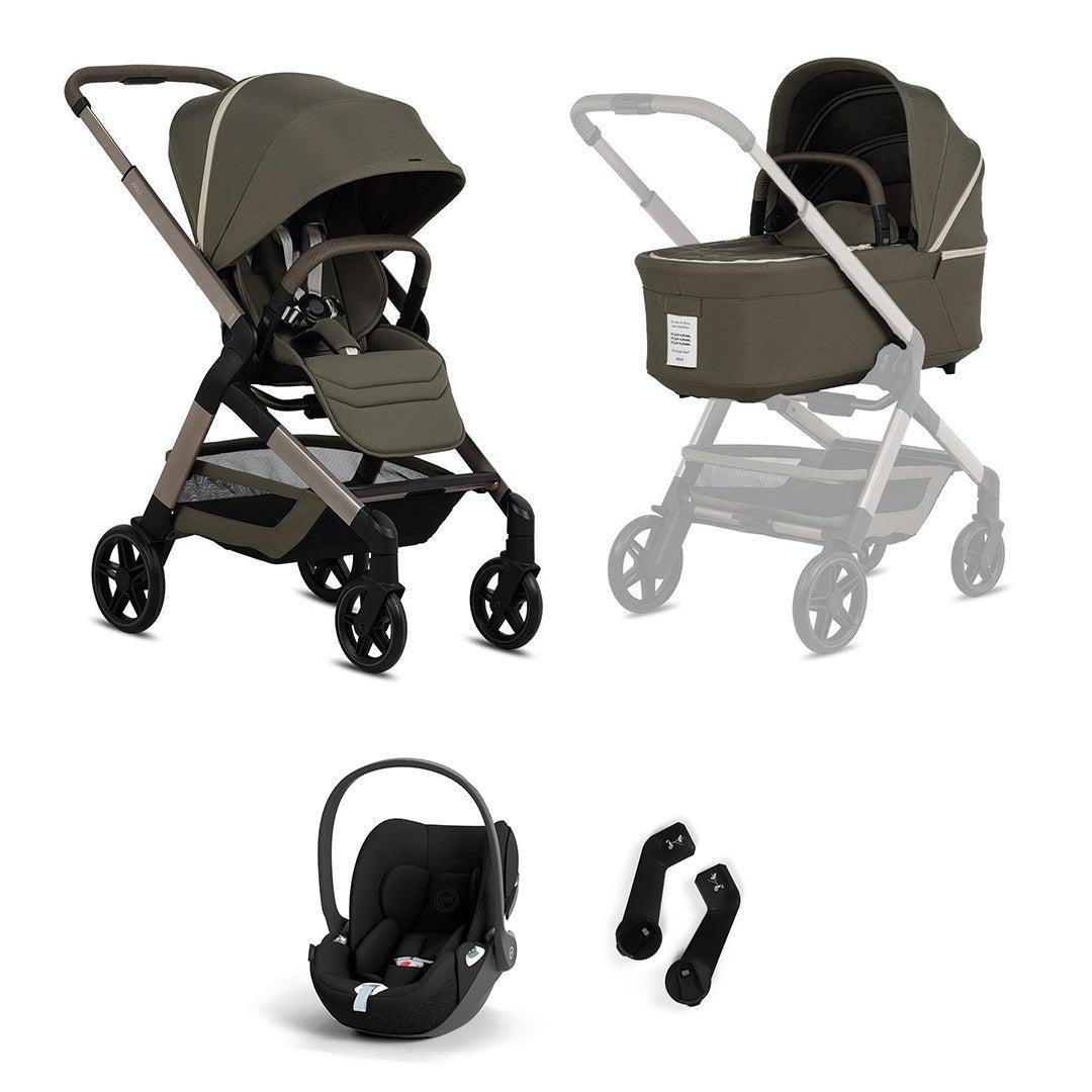 Joolz Hub2 Special Edition Cloud T Travel System-Strollers-Olive Green-Without Base | Natural Baby Shower