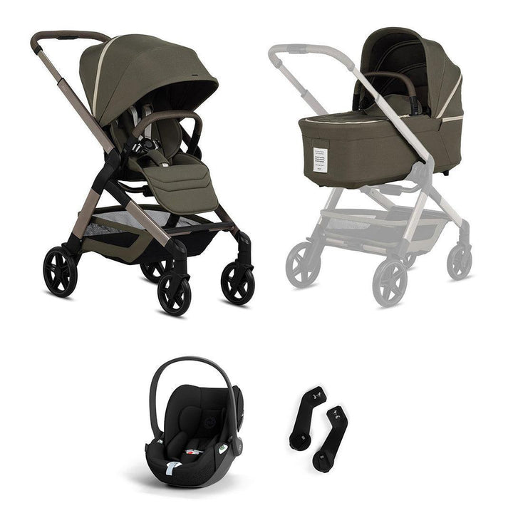 Joolz Hub2 Special Edition Cloud T Travel System-Strollers-Olive Green-Without Base | Natural Baby Shower