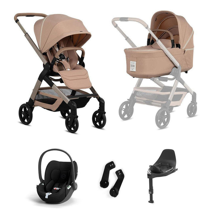 Joolz Hub2 Special Edition Cloud T Travel System-Strollers-Peach Pink-With Base T | Natural Baby Shower