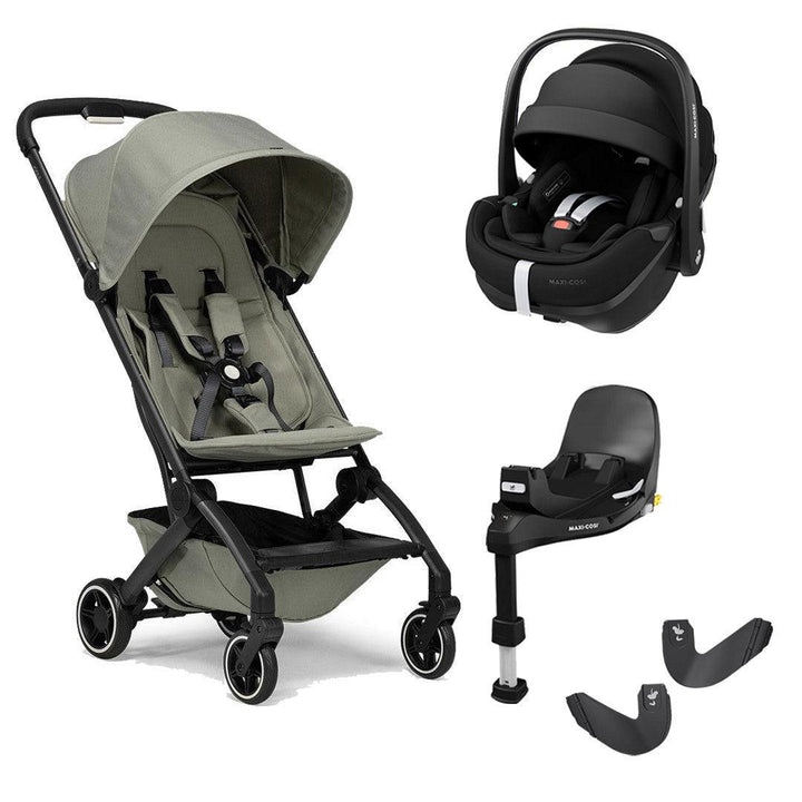 Joolz Aer+ Pushchair & Pebble 360/360 Pro Travel System - Sage Green-Travel Systems-No Carrycot-Pebble 360 Pro Car Seat | Natural Baby Shower