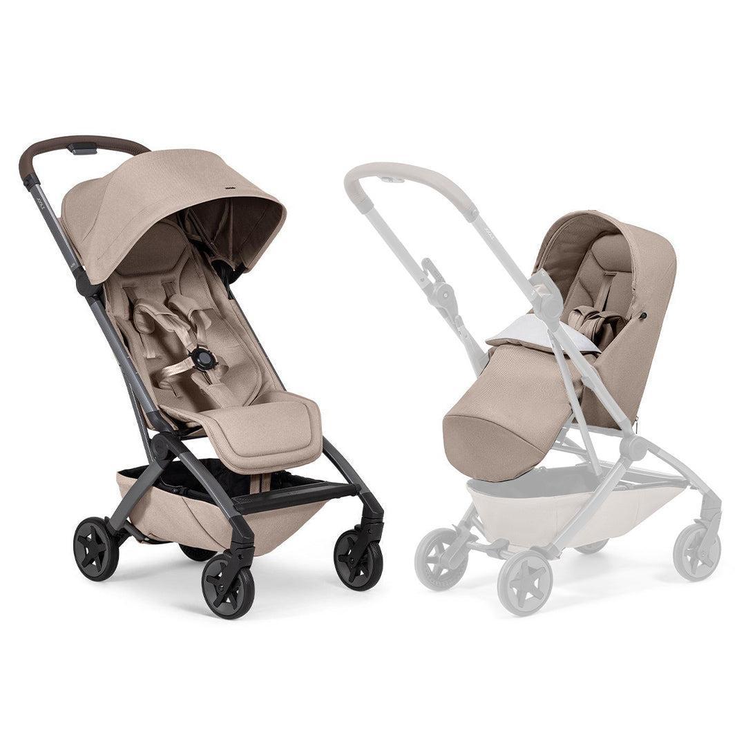 Joolz Aer2 Compact Stroller - Sandy Taupe-Strollers-Sandy Taupe-Without Bumper Bar | Natural Baby Shower