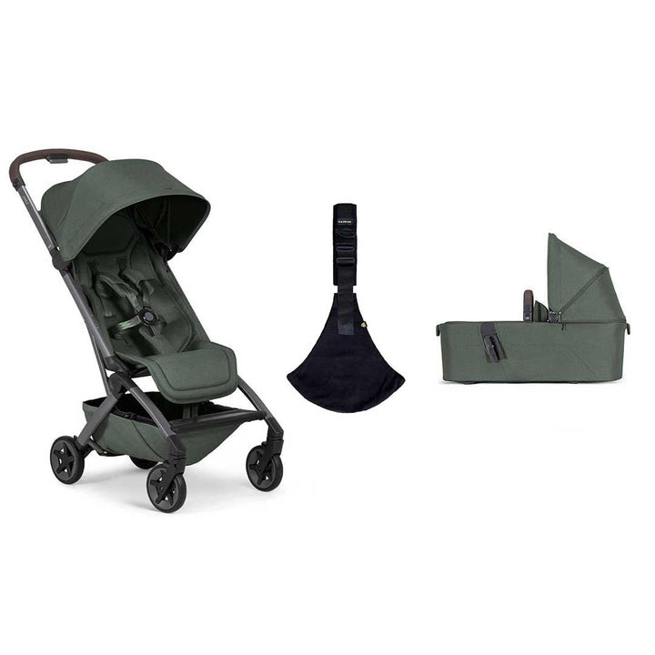Joolz Aer2 Compact Stroller & Wildride Carrier - Forest Green-Strollers-Forest Green-Without Cot | Natural Baby Shower