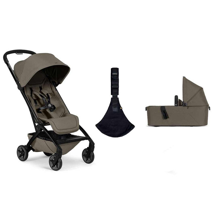 Joolz Aer2 Compact Stroller & Wildride Carrier - Hazel Brown-Strollers-Hazel Brown-With Cot | Natural Baby Shower