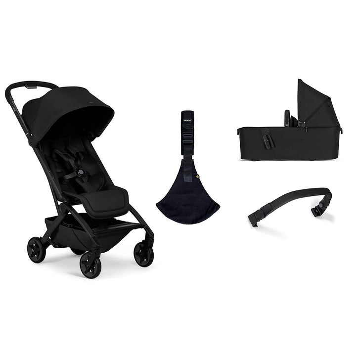 Joolz Aer2 Compact Stroller & Wildride Carrier - Space Black-Strollers-Space Black-With Cot | Natural Baby Shower