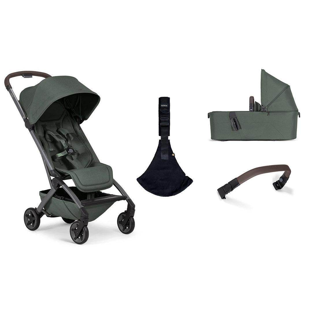 Joolz Aer2 Compact Stroller & Wildride Carrier - Forest Green-Strollers-Forest Green-With Cot | Natural Baby Shower