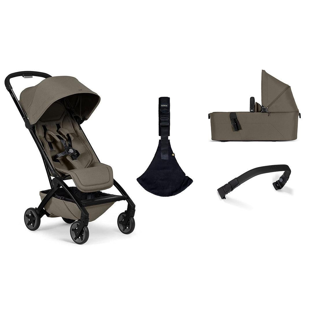 Joolz Aer2 Compact Stroller & Wildride Carrier - Hazel Brown-Strollers-Hazel Brown-With Cot | Natural Baby Shower