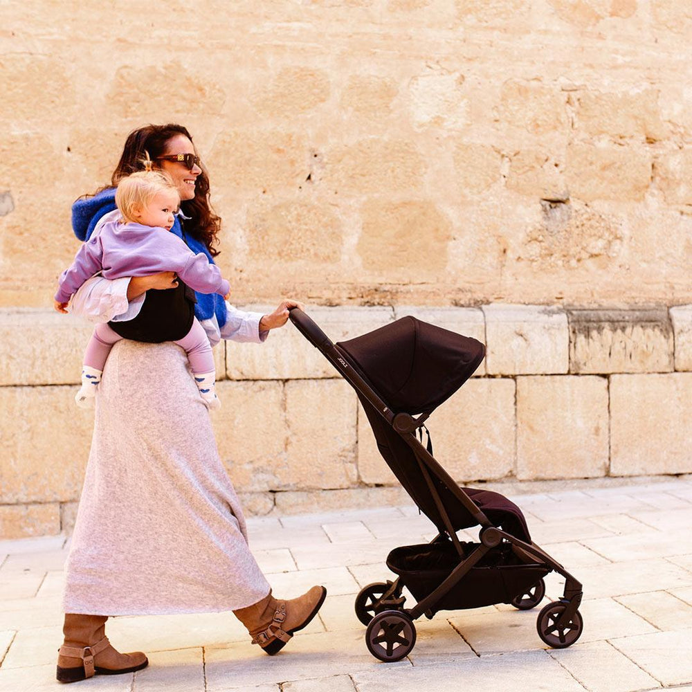 Joolz Aer2 Compact Stroller & Wildride Carrier - Space Black-Strollers-Space Black- | Natural Baby Shower