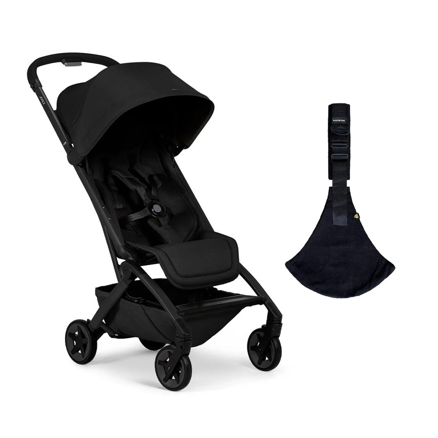Joolz Aer2 Compact Stroller & Wildride Carrier - Space Black-Strollers-Space Black- | Natural Baby Shower