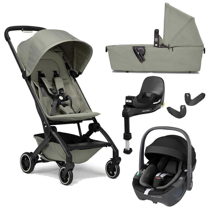 Joolz Aer+ Pushchair & Pebble 360/360 Pro Travel System - Sage Green-Travel Systems-With Carrycot-Pebble 360 i-Size Car Seat | Natural Baby Shower