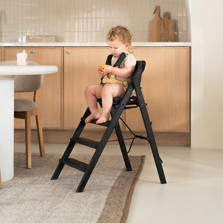 KAOS KLAPP® Recycled Highchair + Baby Set-Highchairs-Charcoal Black/Plastic- | Natural Baby Shower