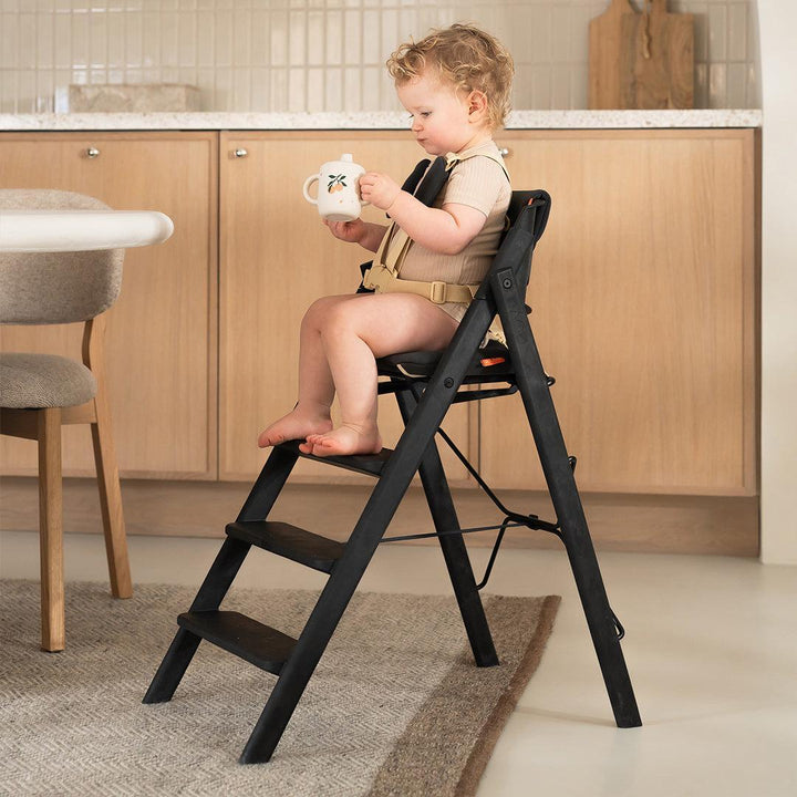 KAOS KLAPP® Recycled Highchair + Baby Set-Highchairs-Charcoal Black/Plastic- | Natural Baby Shower
