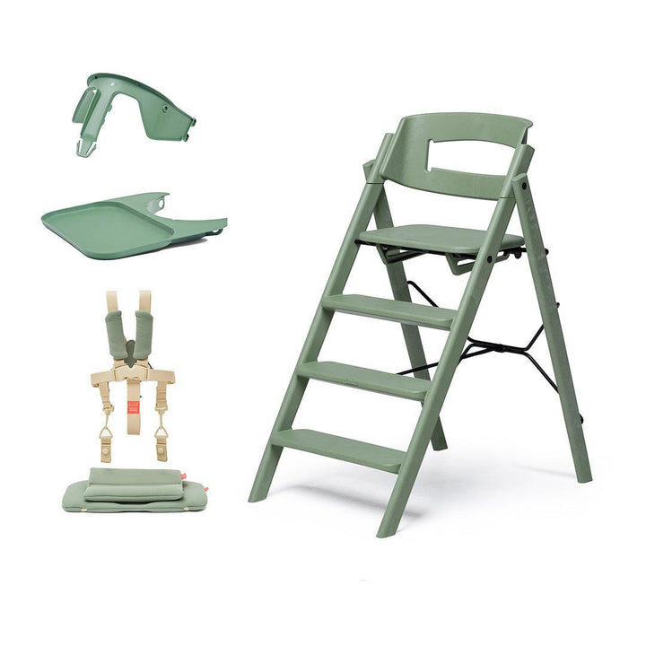 KAOS KLAPP® Recycled Highchair + Baby Set-Highchairs-Mineral Green/Plastic- | Natural Baby Shower
