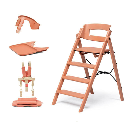 KAOS KLAPP® Recycled Highchair + Baby Set-Highchairs-Terracotta/Plastic- | Natural Baby Shower