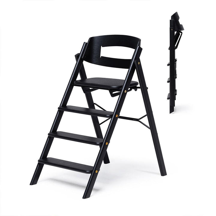 KAOS KLAPP® Highchair - Oak - Black-Highchairs- | Natural Baby Shower