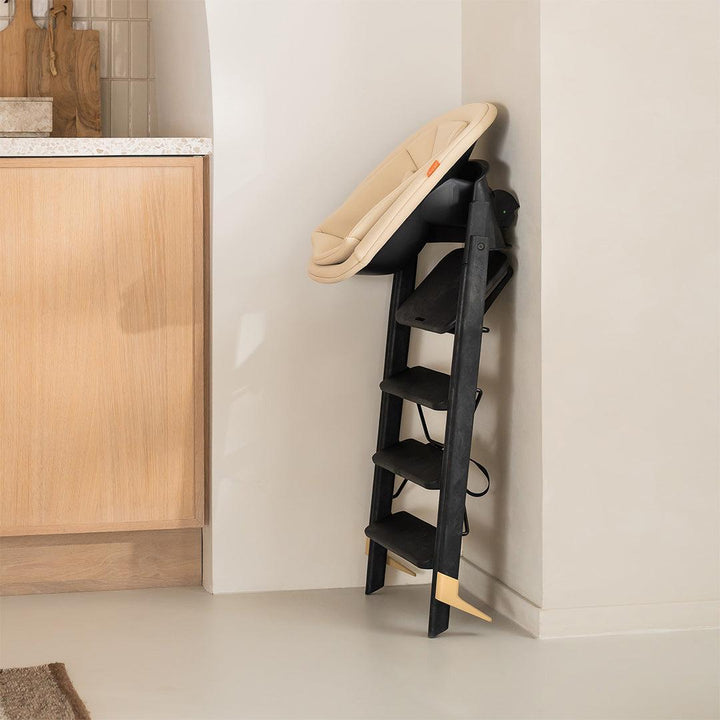 KAOS KLAPP® Recycled Highchair - Charcoal Black-Highchairs-No Safety Rail & Tray- | Natural Baby Shower