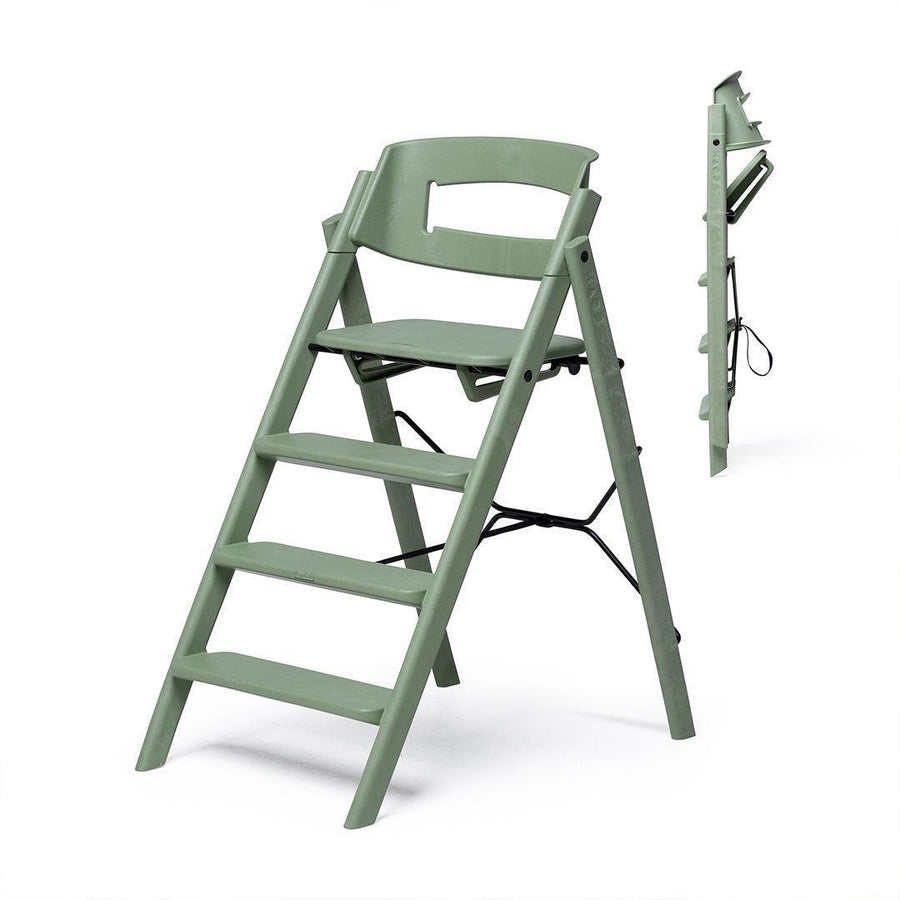 KAOS KLAPP® Recycled Highchair - Mineral Green-Highchairs-No Safety Rail & Tray- | Natural Baby Shower