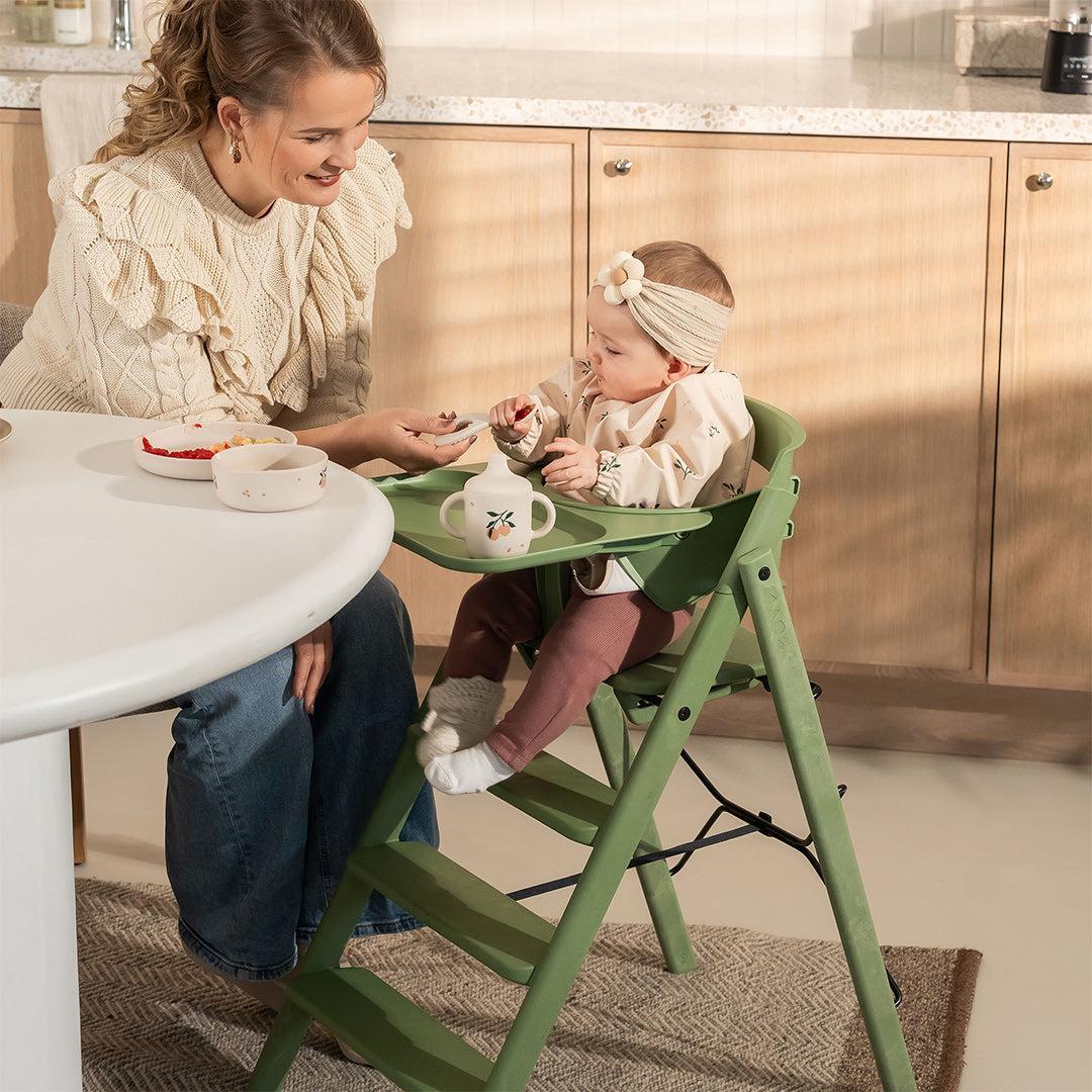 KAOS KLAPP® Recycled Highchair - Mineral Green-Highchairs-No Safety Rail & Tray- | Natural Baby Shower