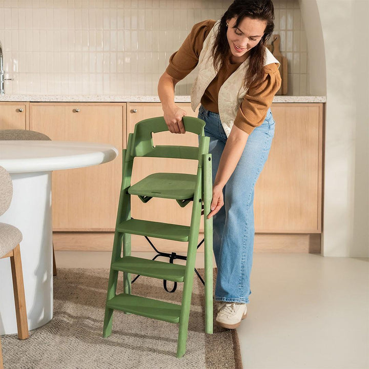 KAOS KLAPP® Recycled Highchair - Mineral Green-Highchairs-No Safety Rail & Tray- | Natural Baby Shower