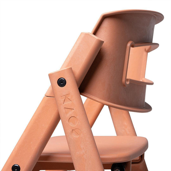 KAOS KLAPP® Recycled Highchair - Terracotta Pink-Highchairs-No Safety Rail & Tray- | Natural Baby Shower